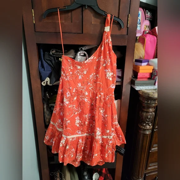 Free People All Mine One shoulder Dress M - Picture 9 of 10